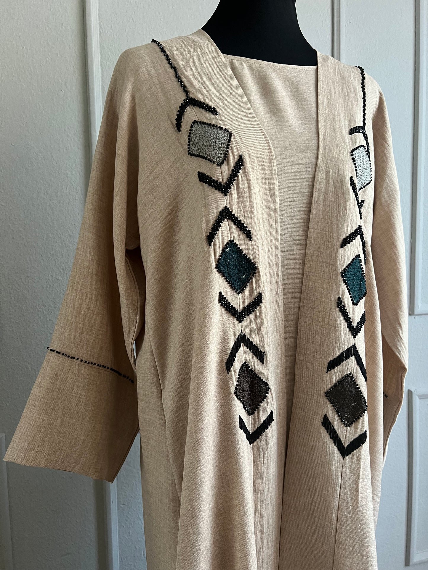 Abaya bohemian beige