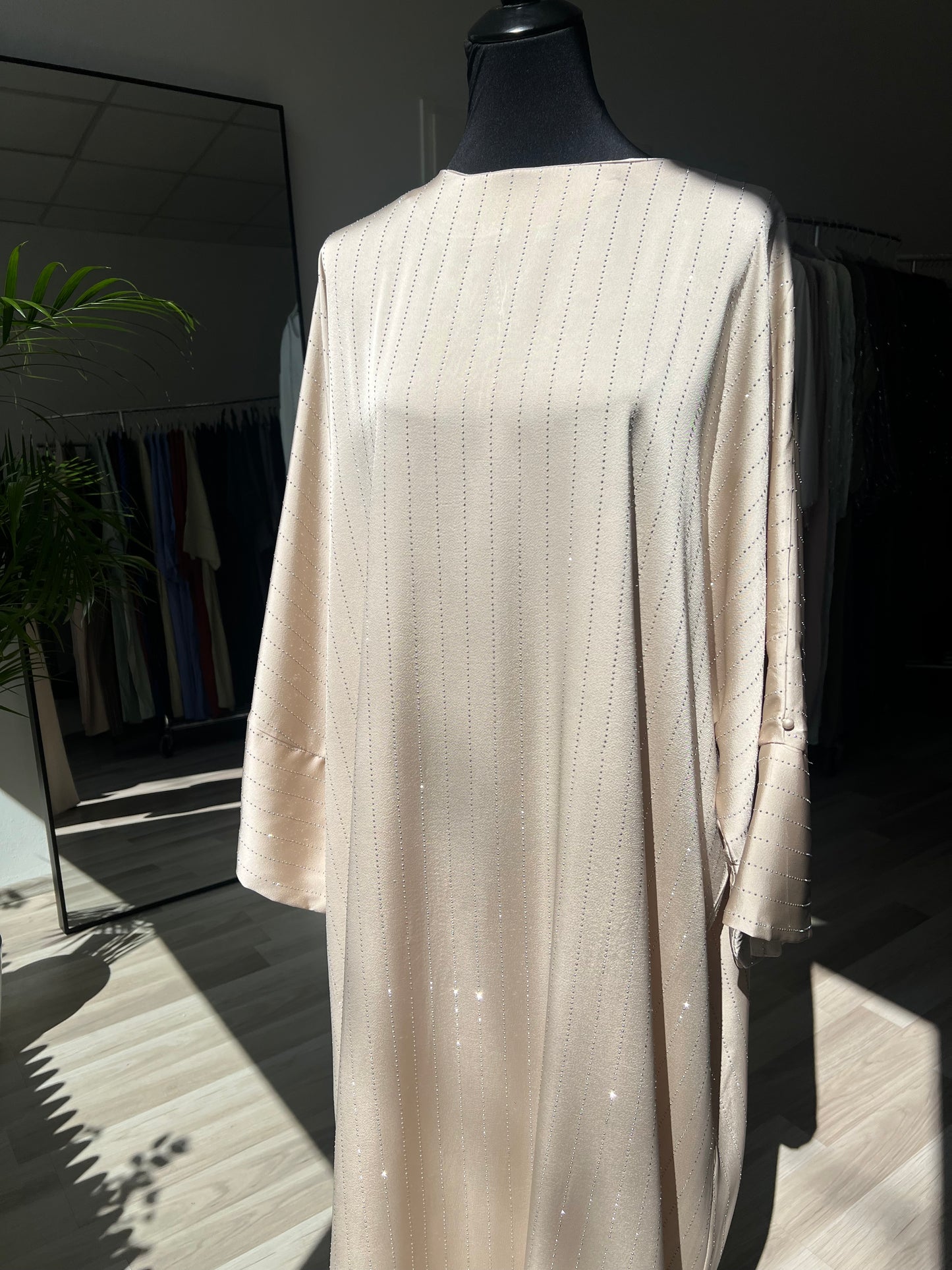 Abaya für hochzeit creme