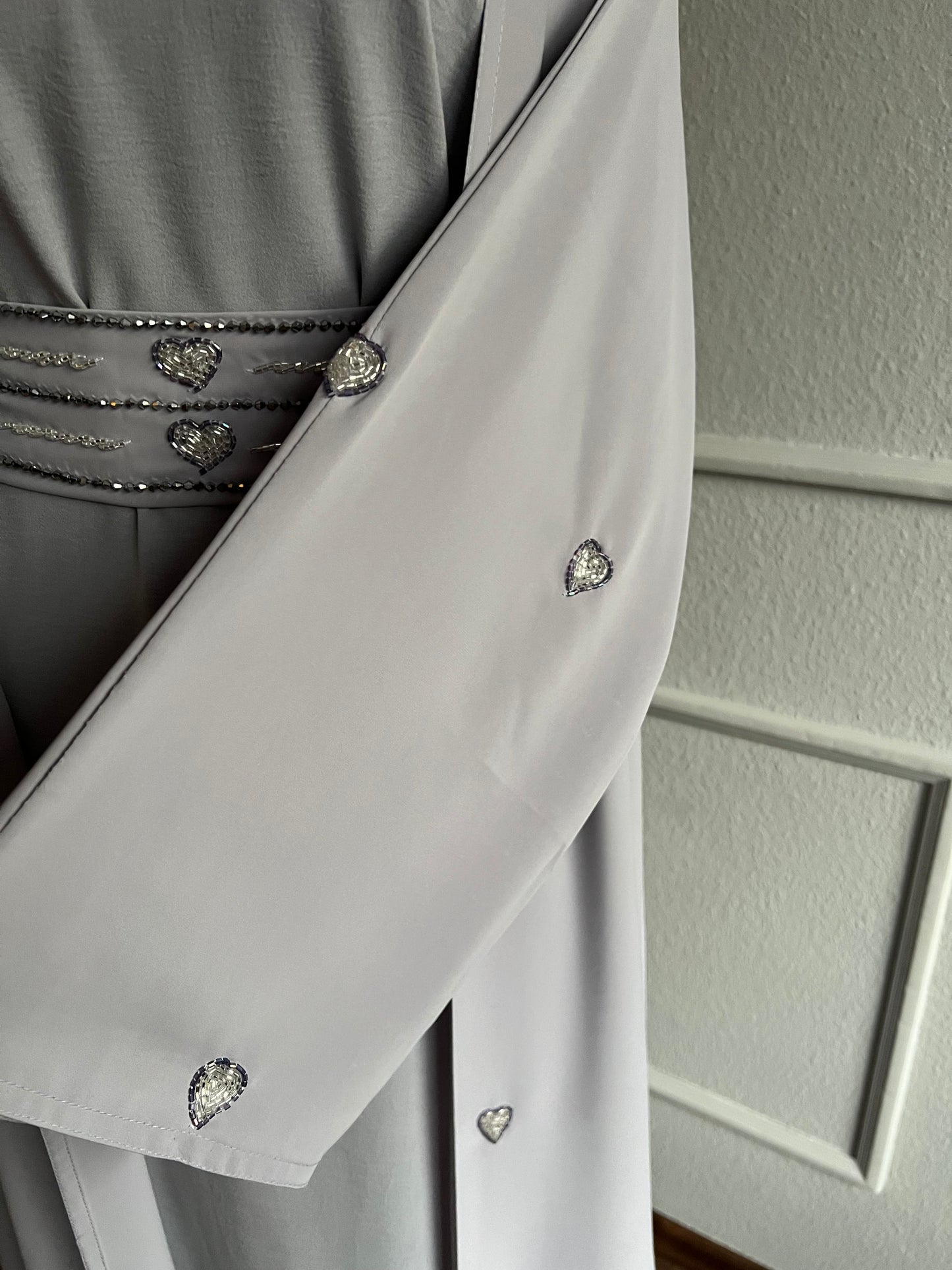 Abaya Love grey