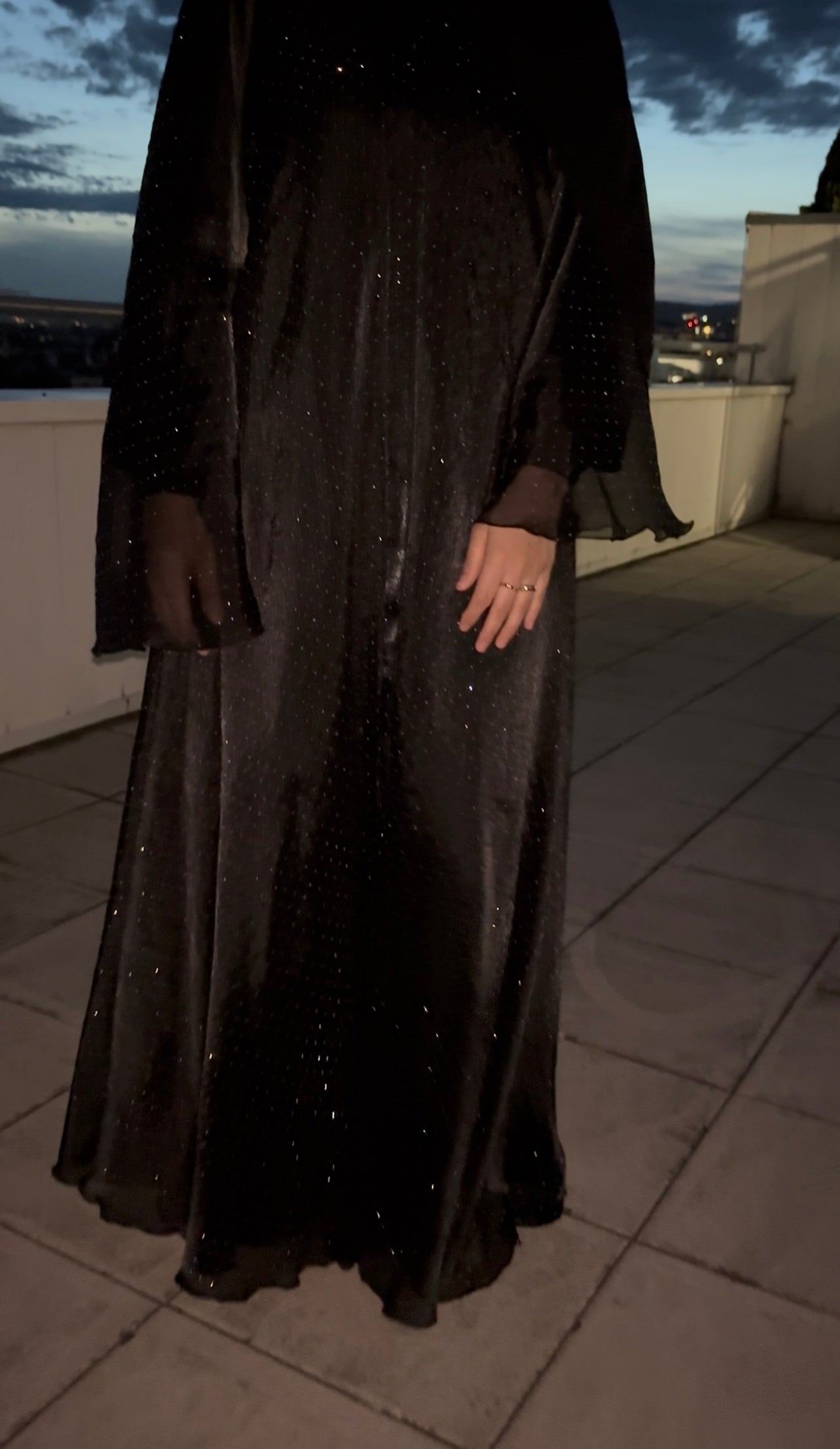 Abaya Sheyla - Onyx Dust | Luminous Eid Edition