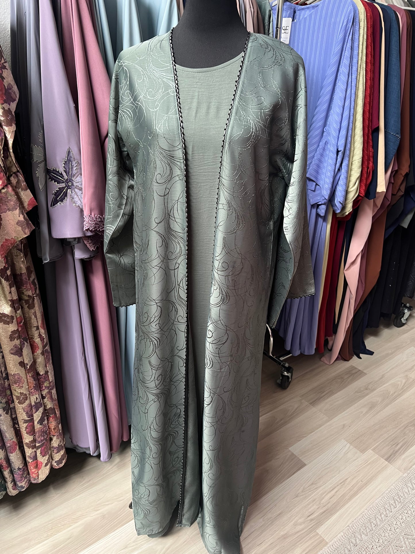 Abaya Lujain - Khaki Grace | 45