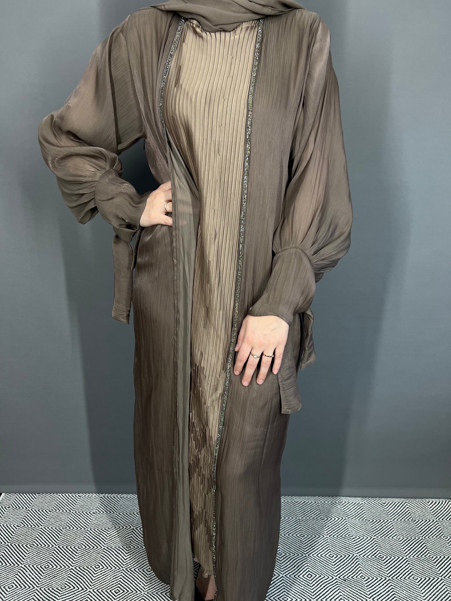 Abaya Dubai Organza Set