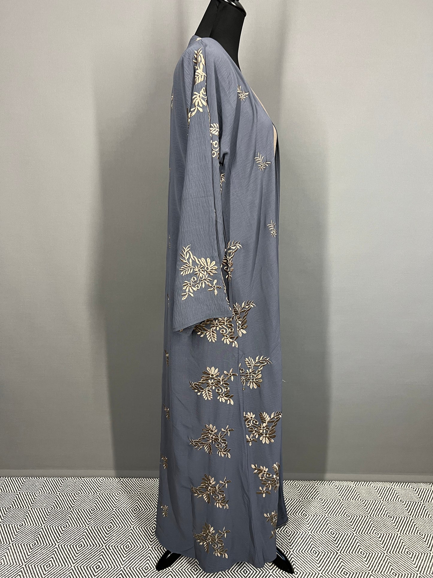 Abaya Dubai grau/beige