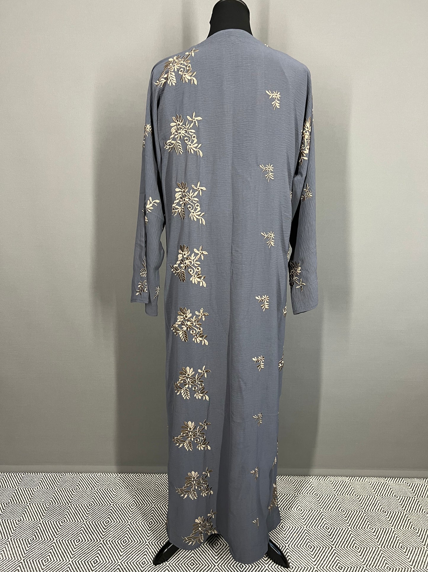 Abaya Dubai grau/beige