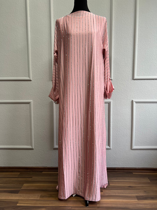 Glitter Abaya rosa