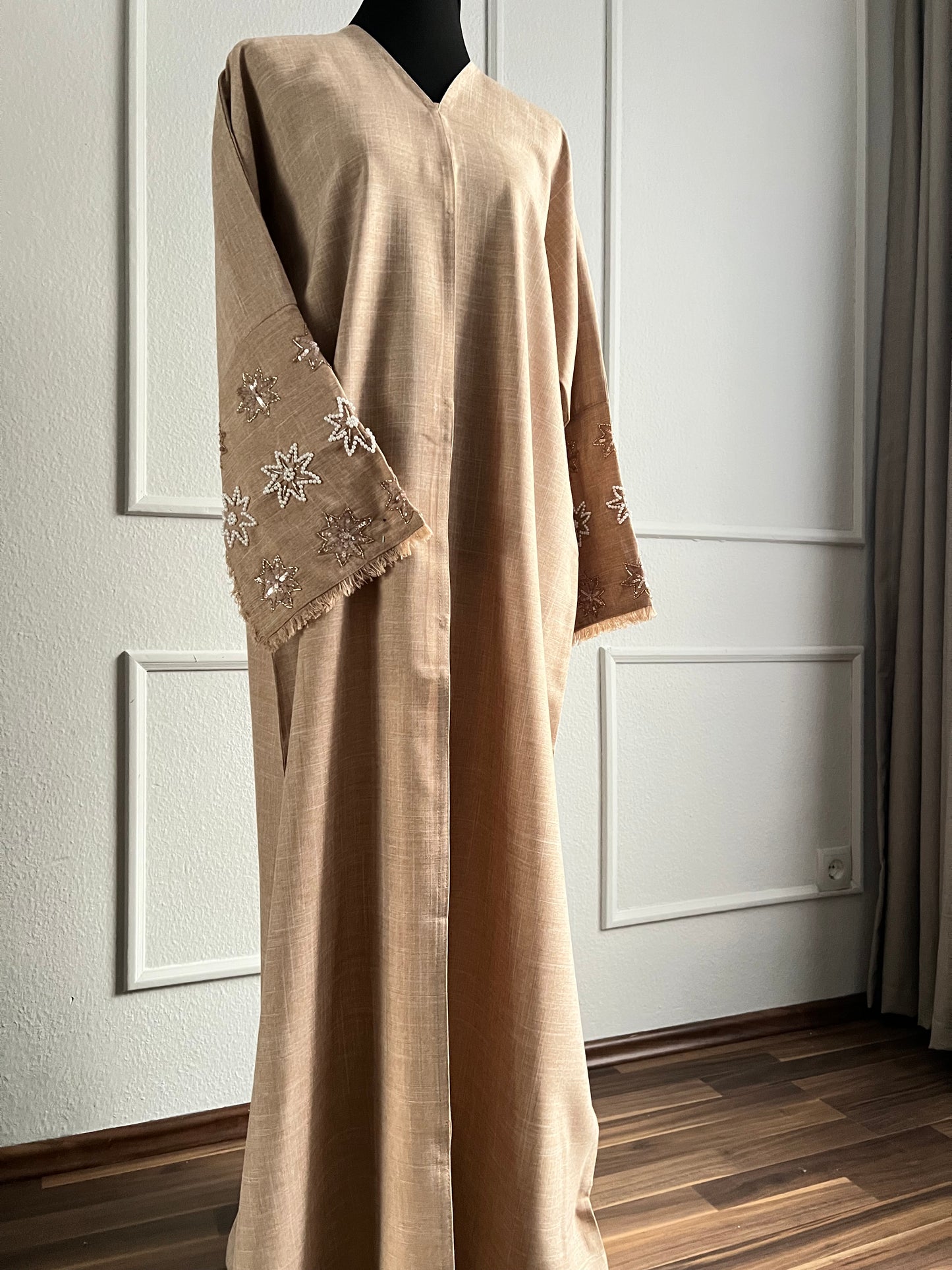 Beige Star Abaya