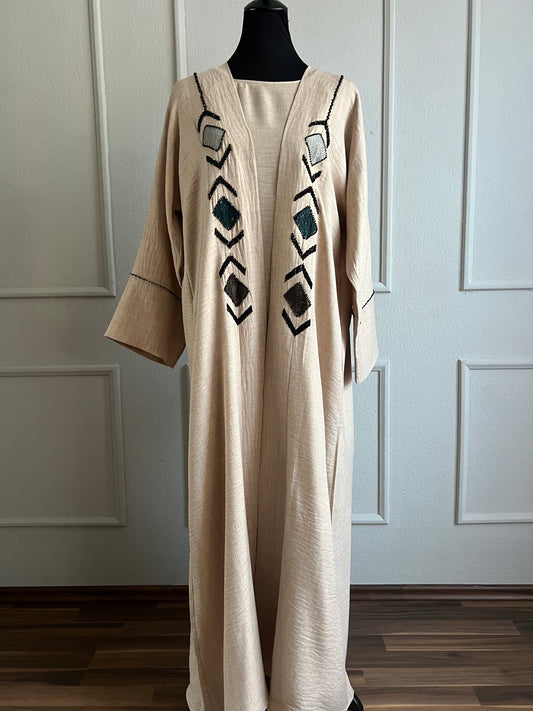 Abaya bohemian beige
