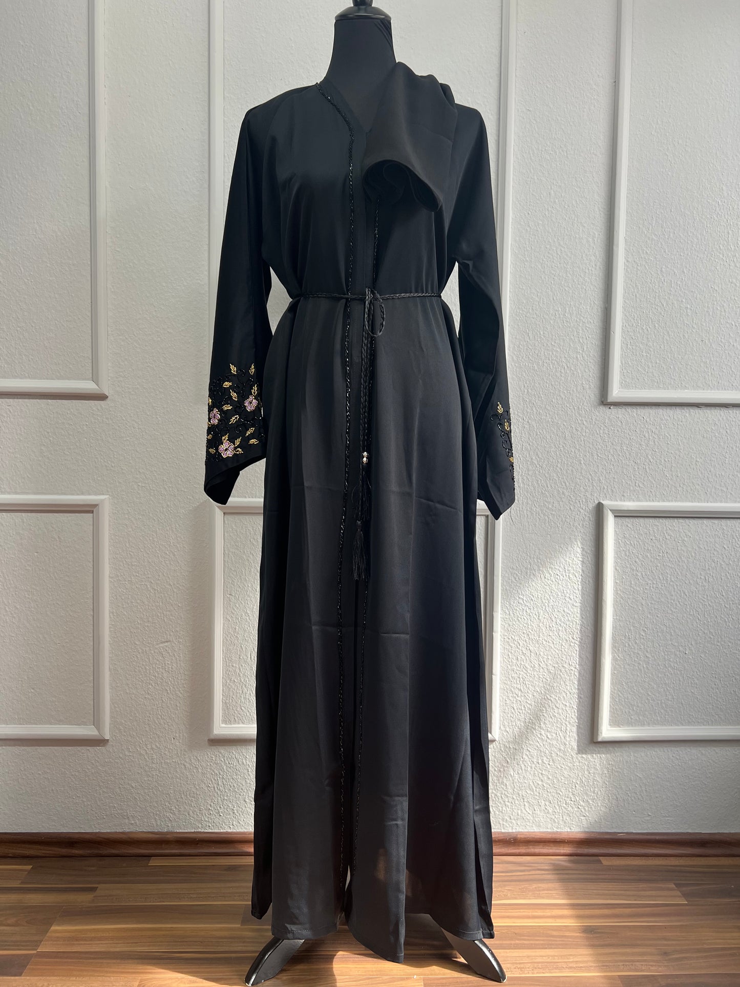 Abaya pink flowers