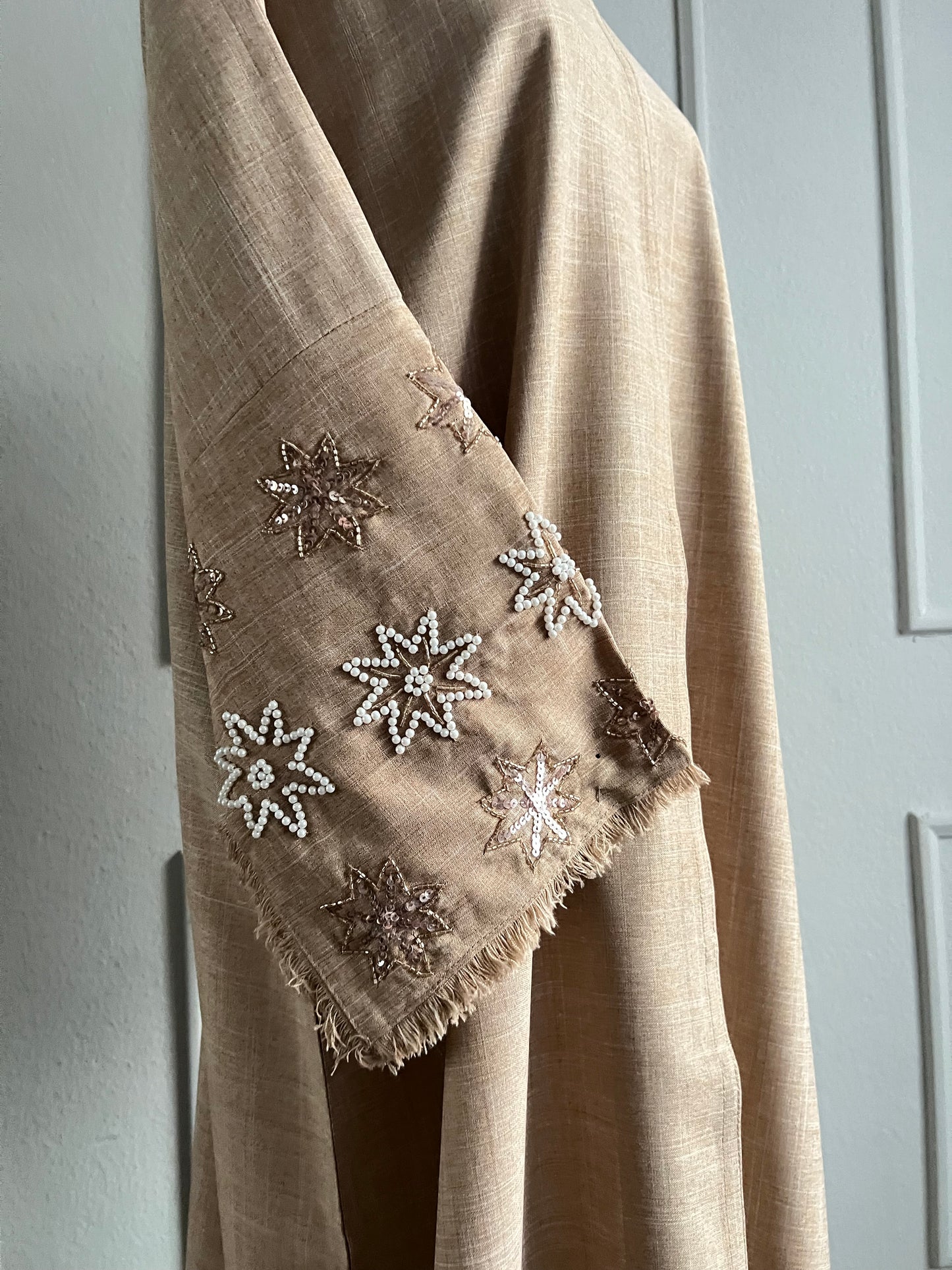 Beige Star Abaya
