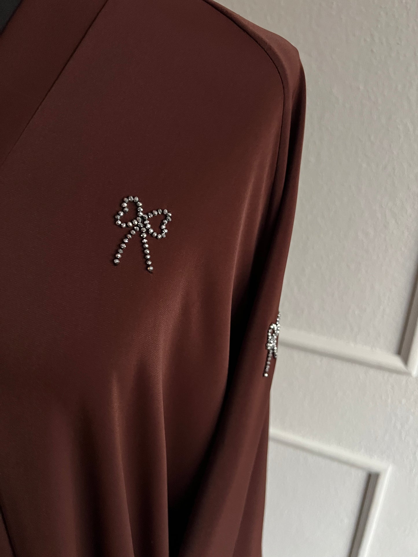 Bow Abaya brown