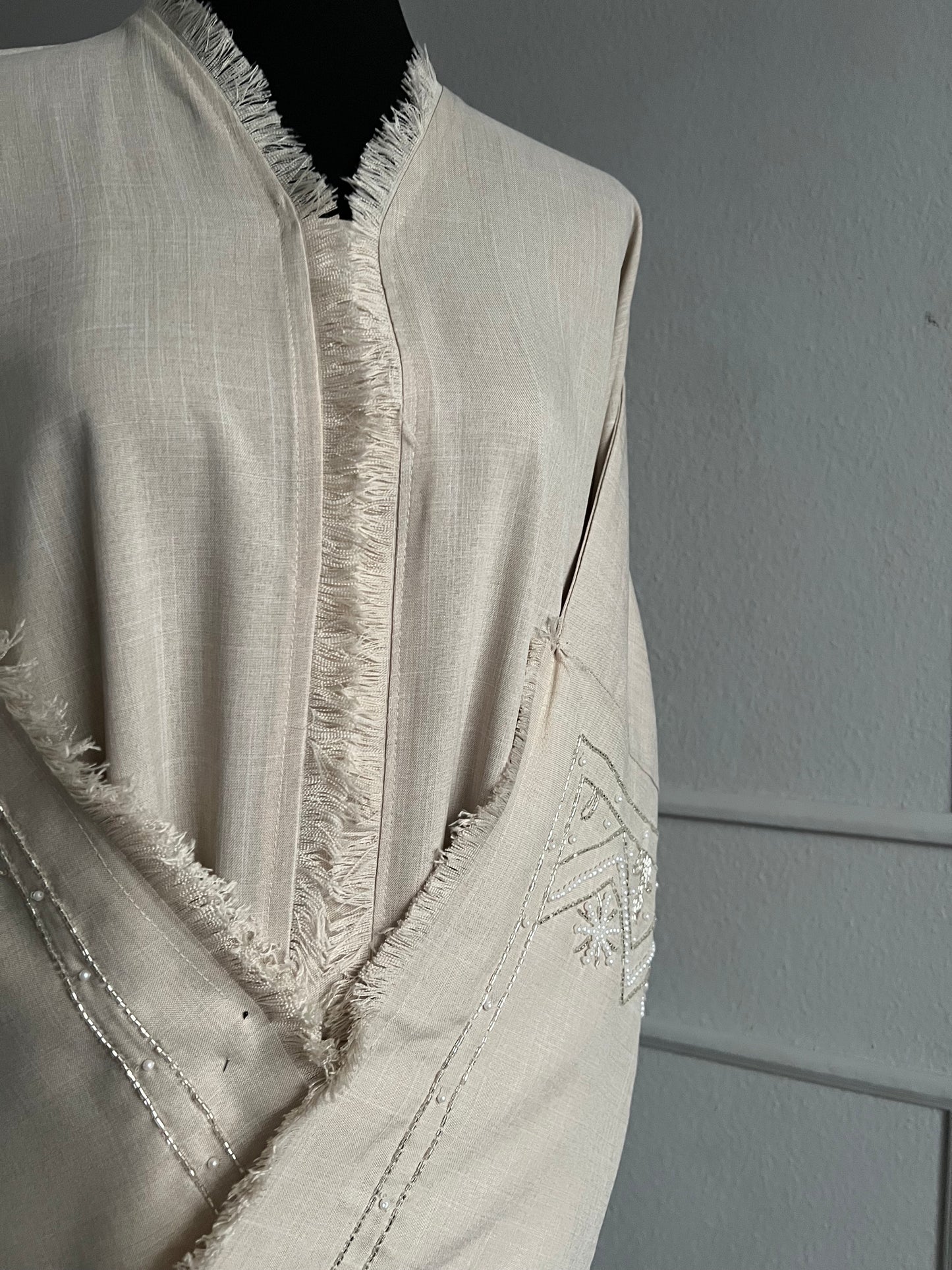 Creme Winter Abaya