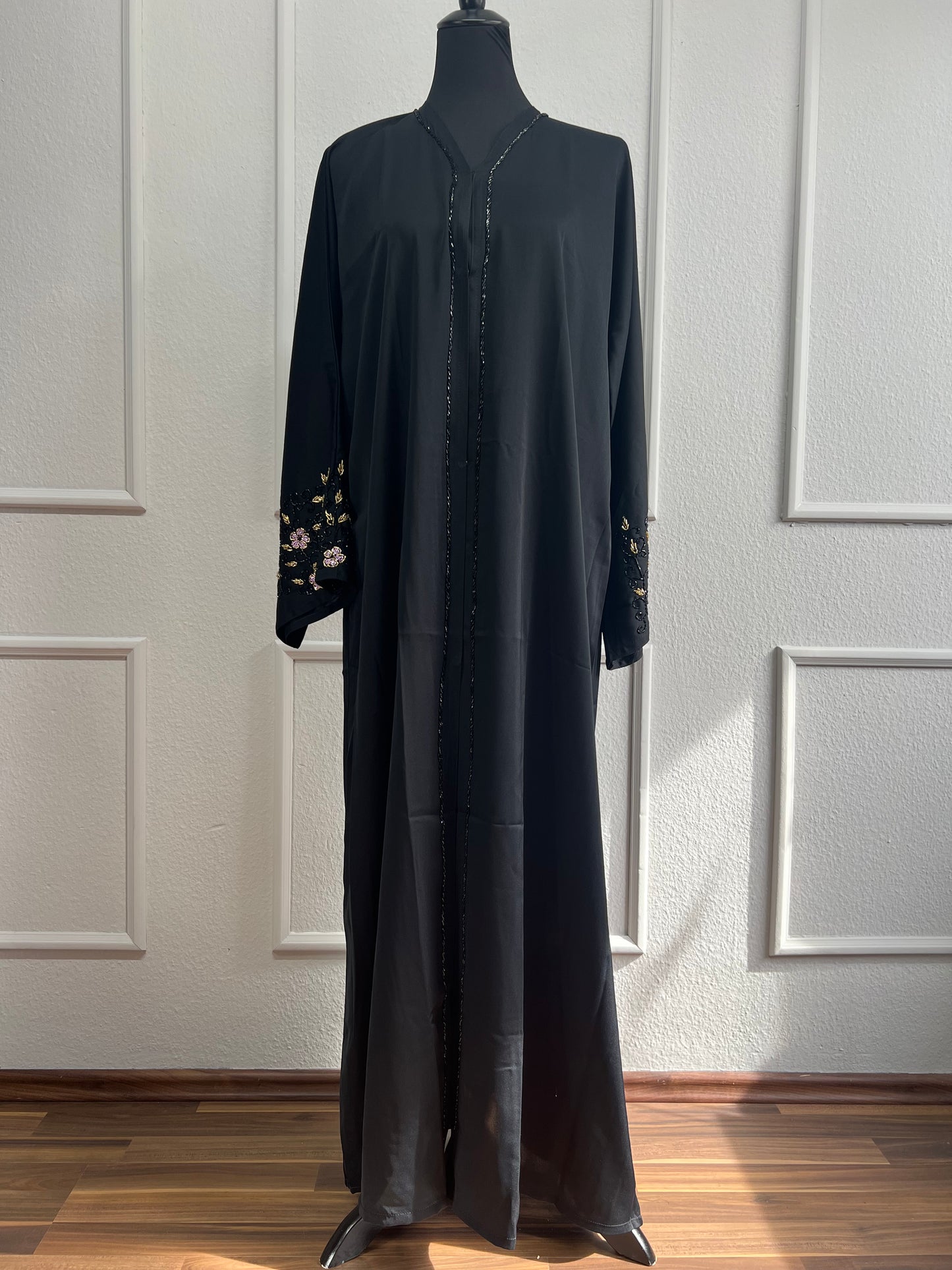 Abaya pink flowers