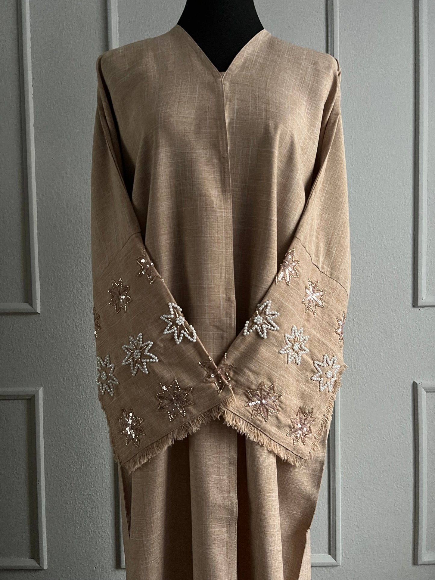 Beige Star Abaya