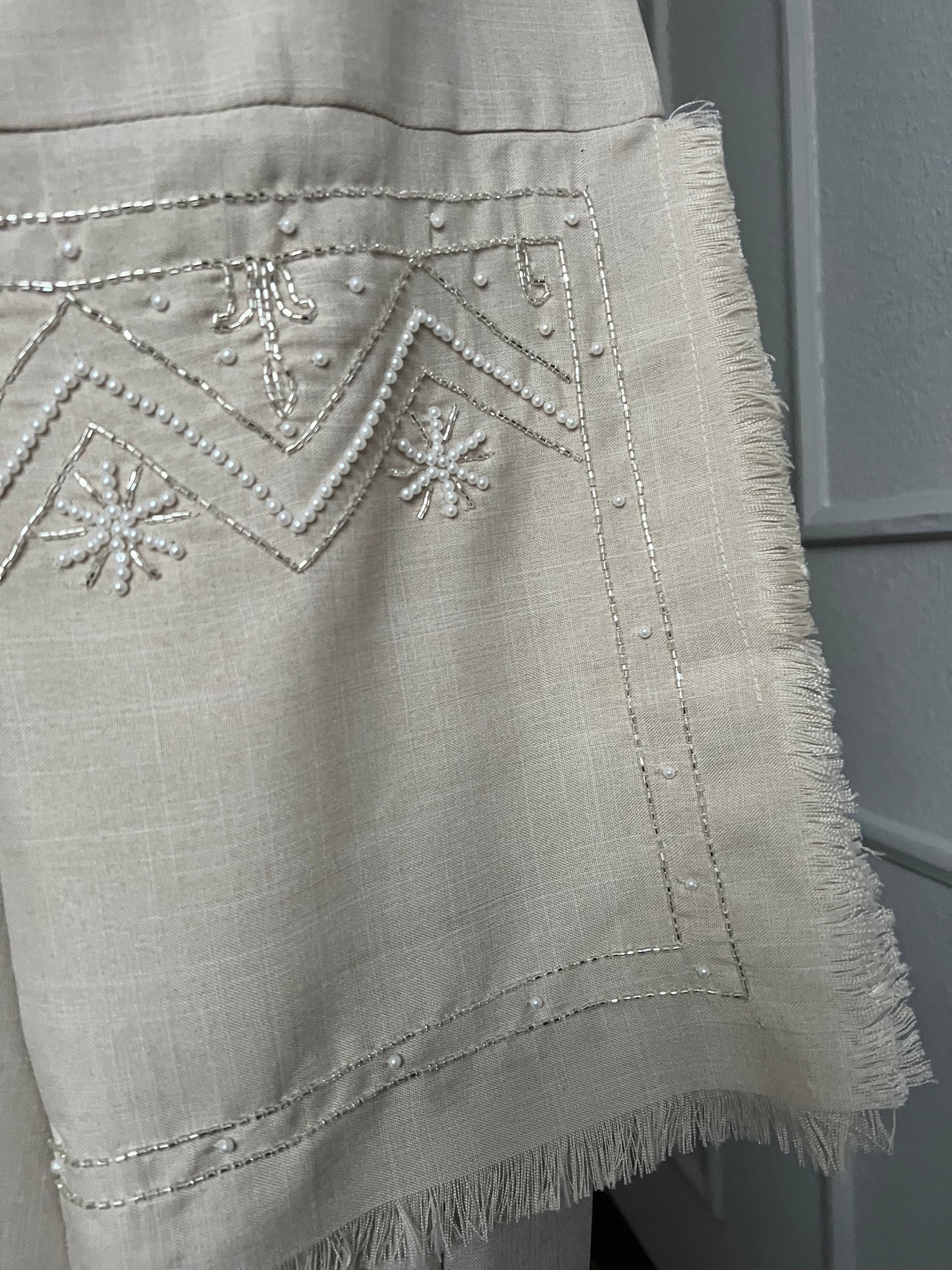 Creme Winter Abaya