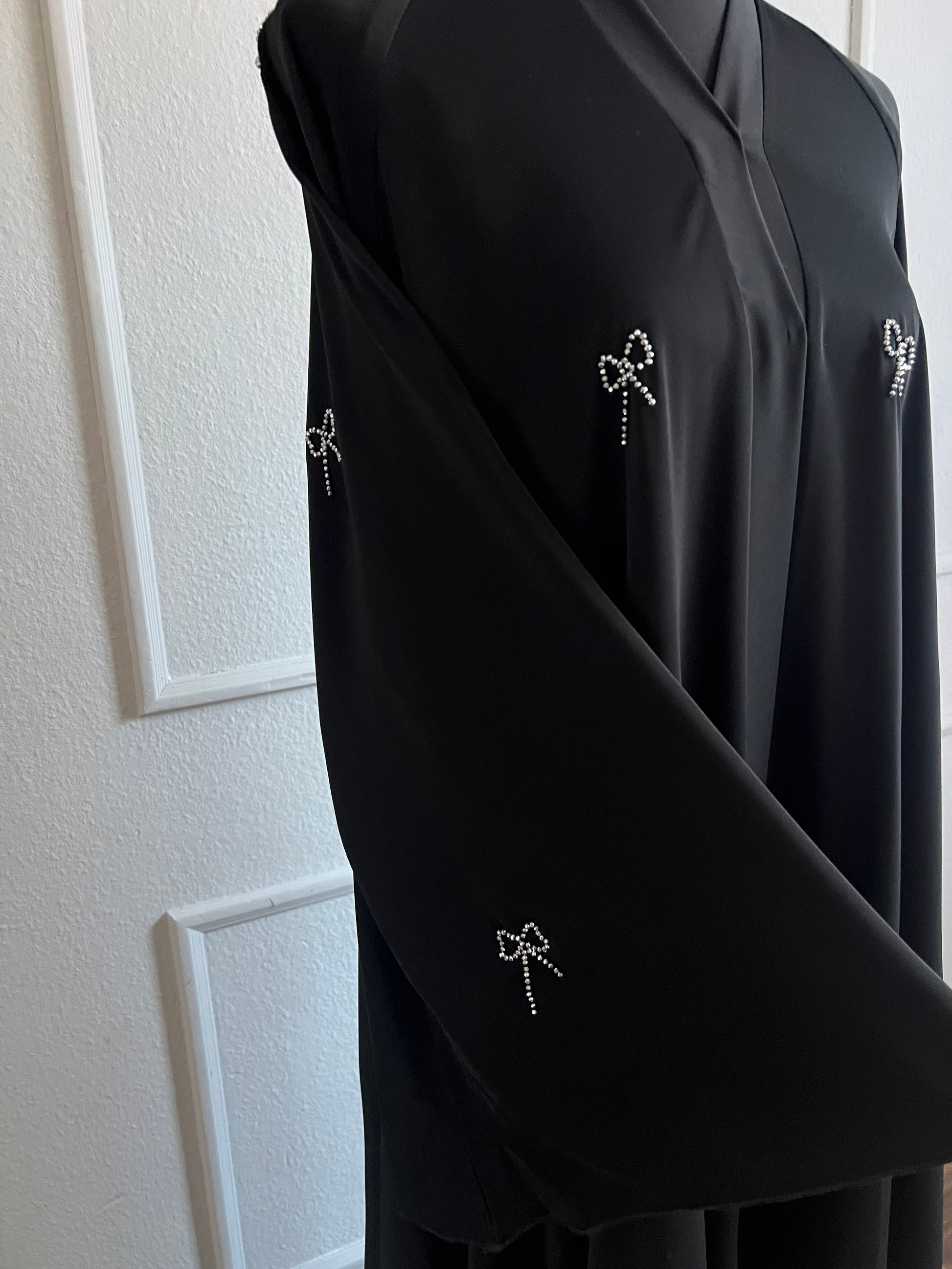 Bow abaya mit schleifen detail