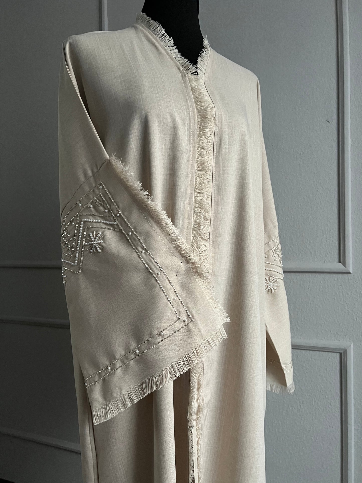 Creme Winter Abaya