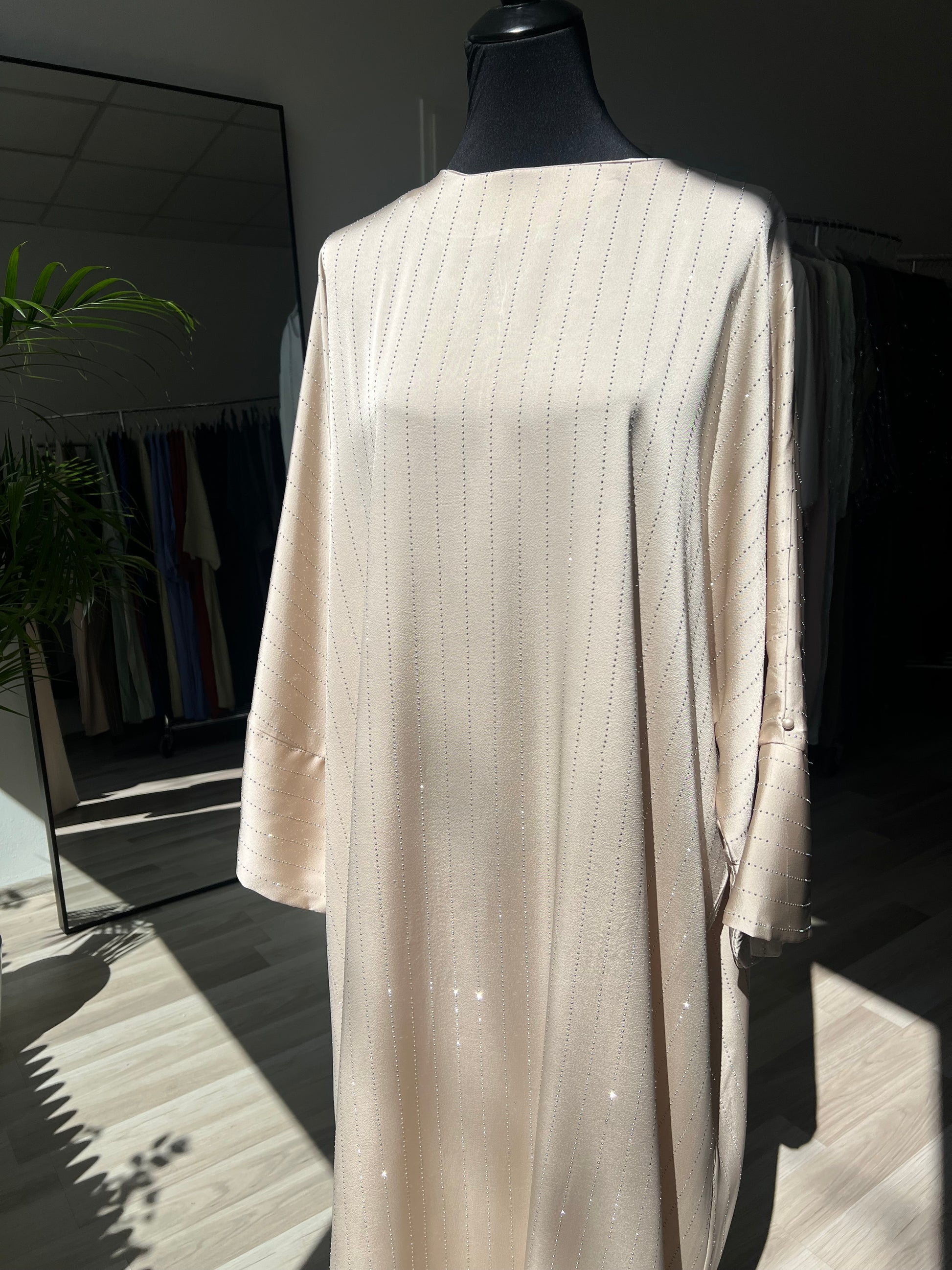 Abaya für hochzeit creme