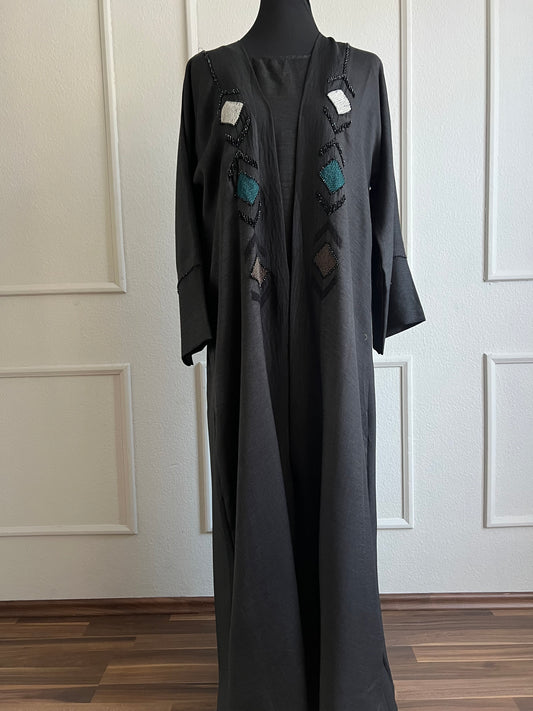 Abaya bohemian black