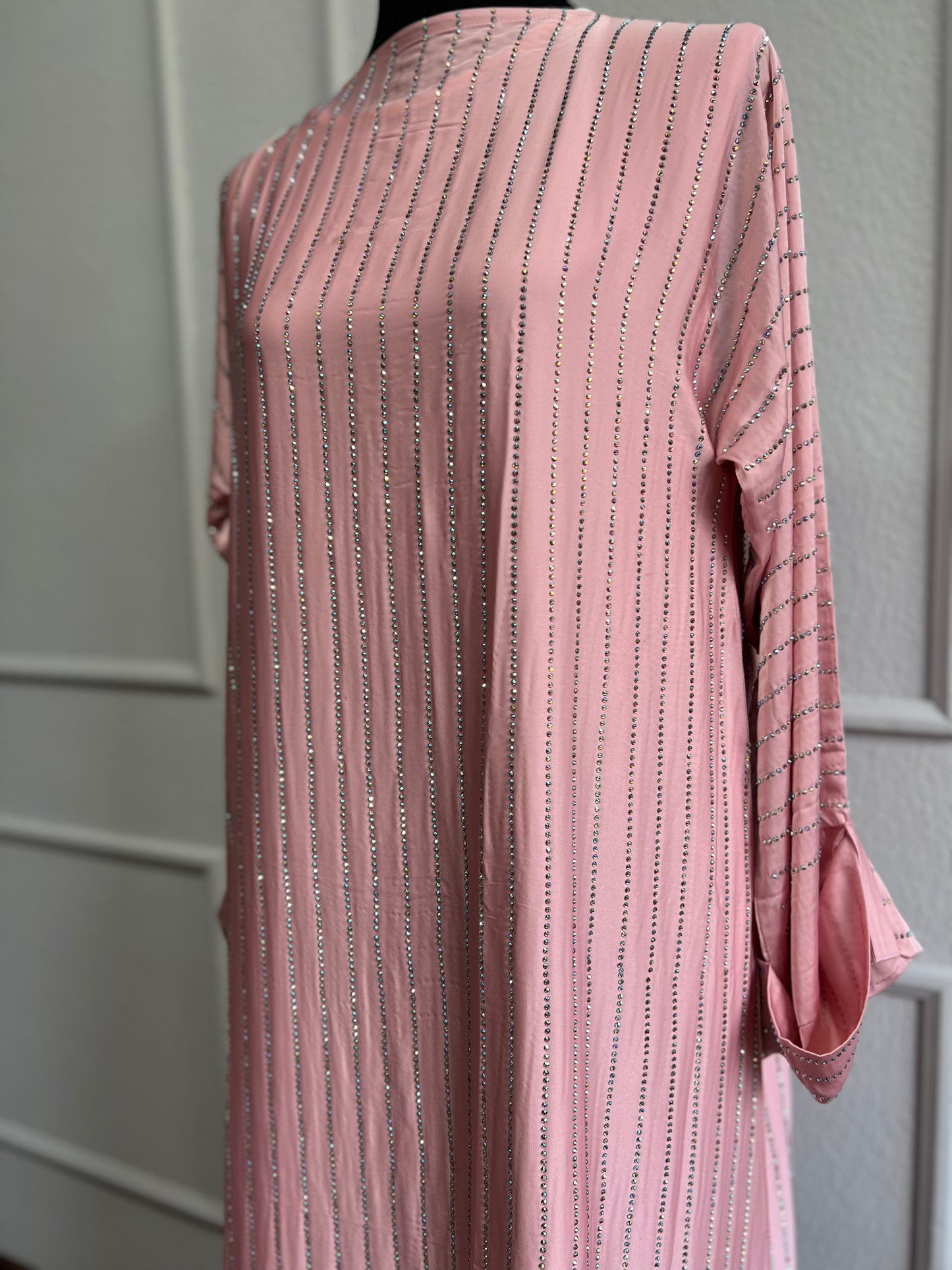 Glitter Abaya rosa