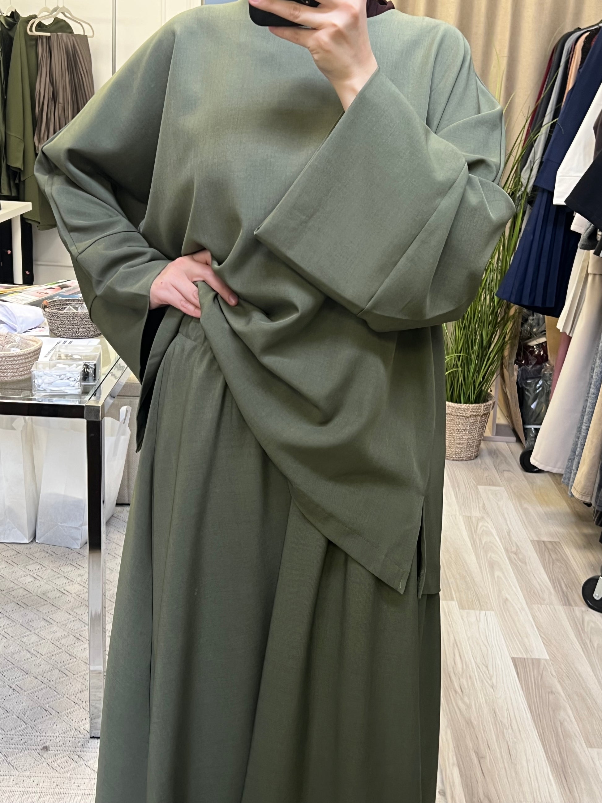 Detail foto vom bund, rock olivgrün