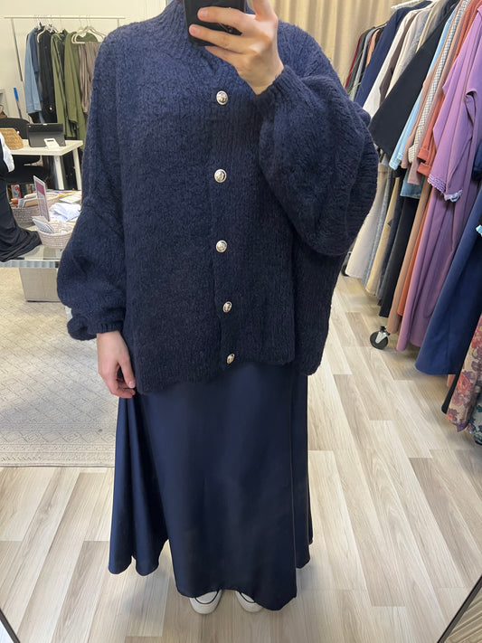 Cardigan mit Knöpfen dunkelblau