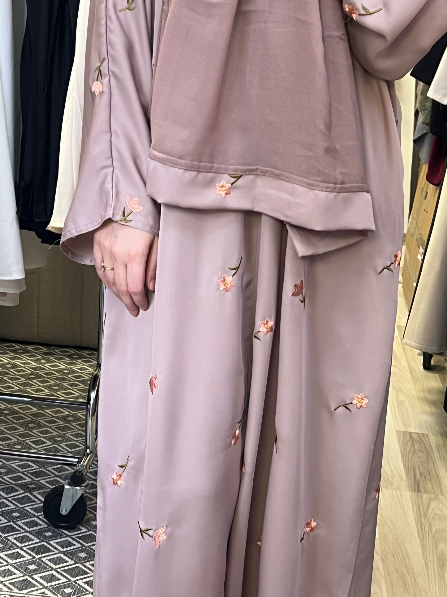 Abaya Yusra - Beige Bloom | 53